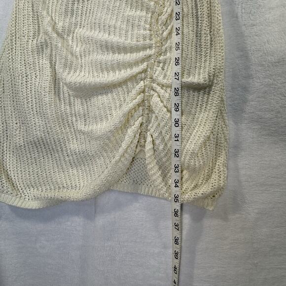 Torn by Ronny Kobo The Kate Dress Knit Sleeveless Bead Accents Color Pearl Sz M - Picture 6 of 13